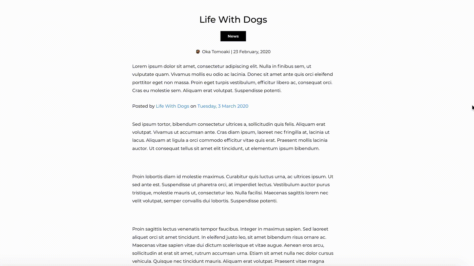 A graphic of a webpage loading with text shifting downwards as an embedded video loads