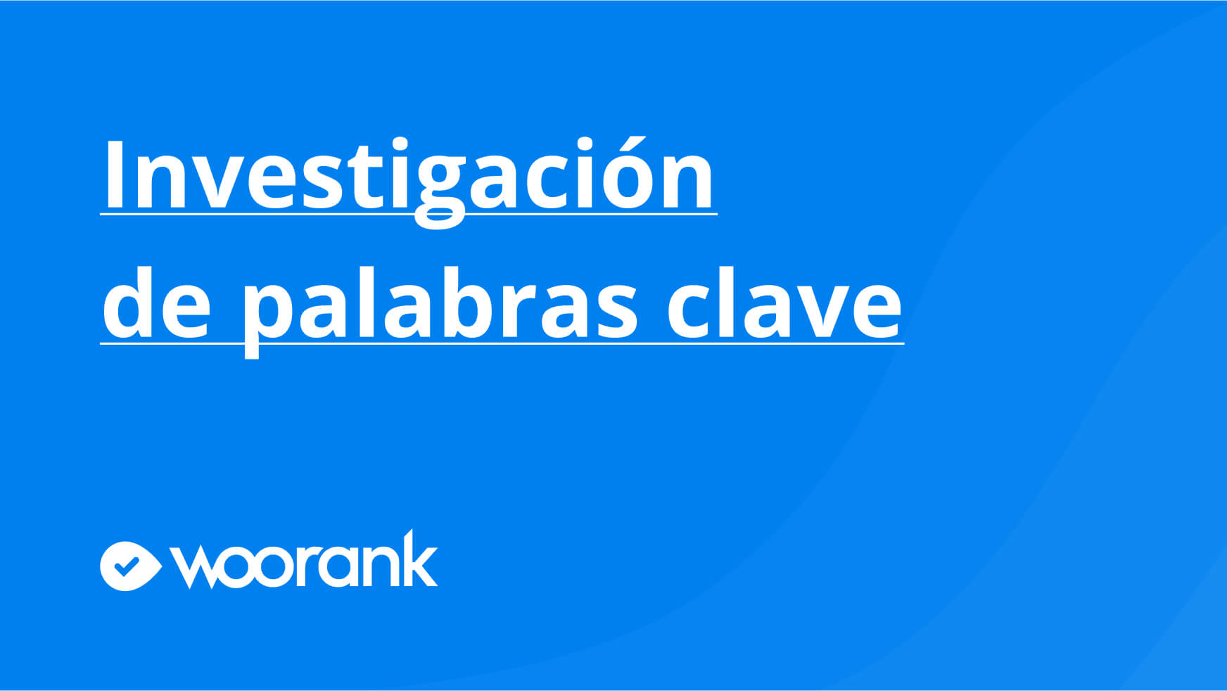 Investigación de palabras clave