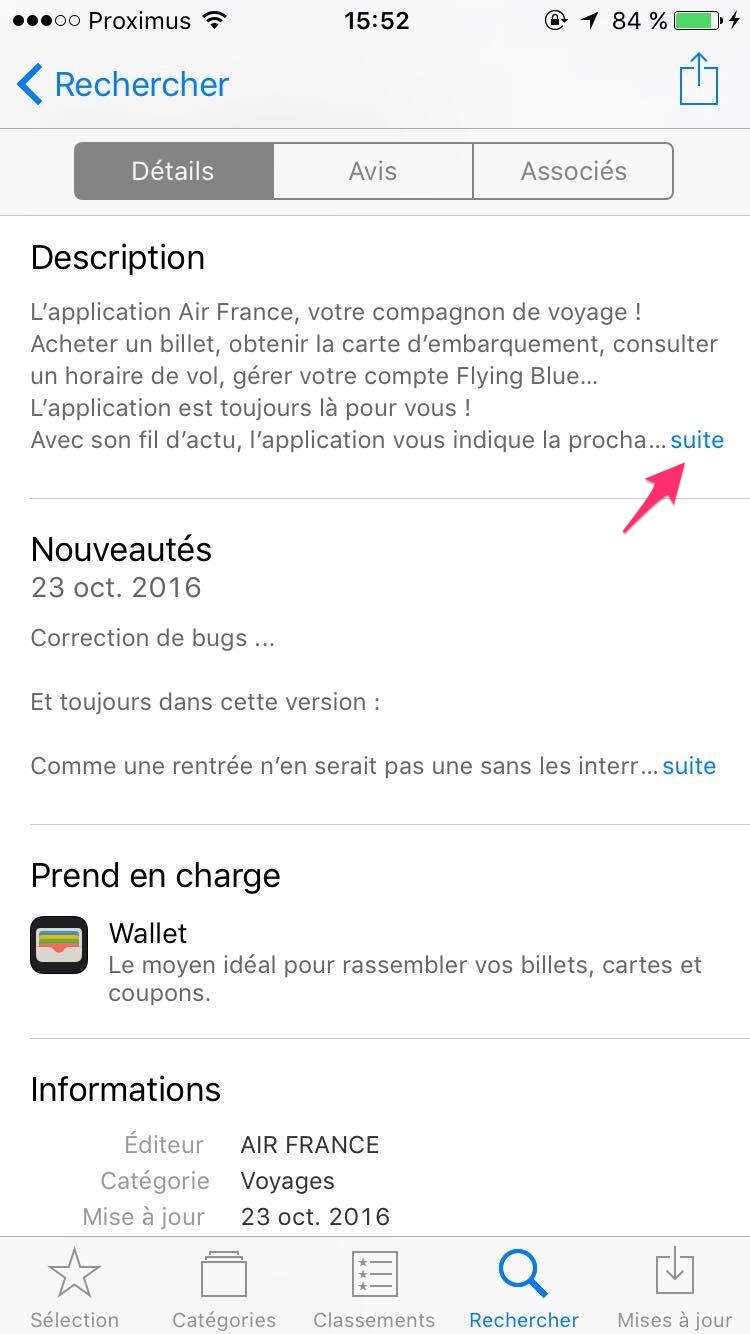 description app Air France