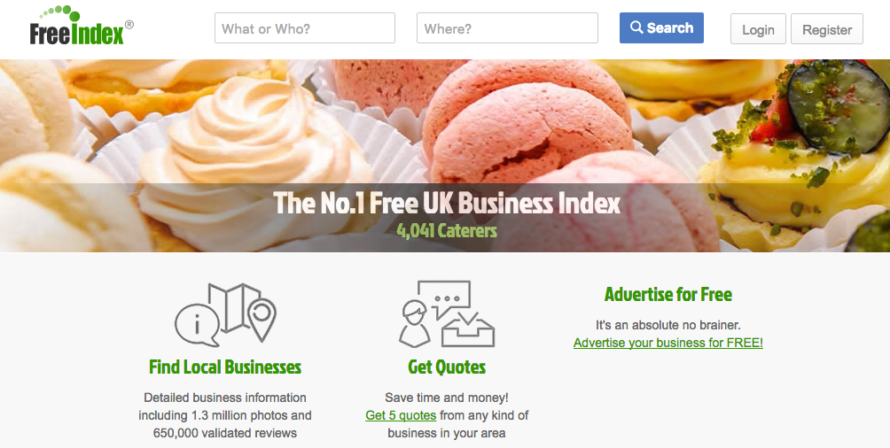 FreeIndex UK's Business Listing and Local Review Site
