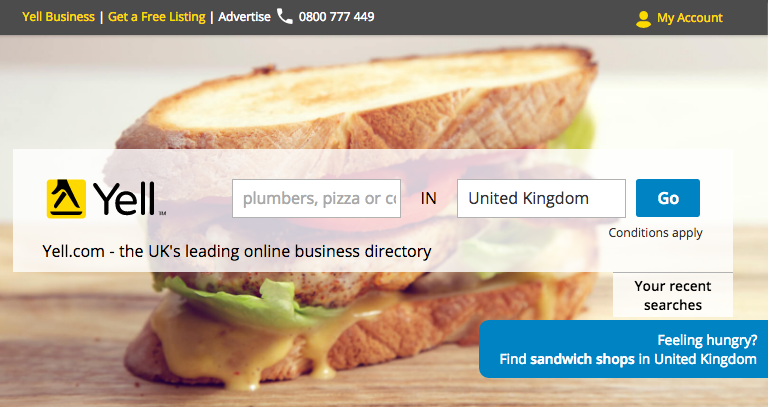 Yell.com Local Search Engine for UK Businesses