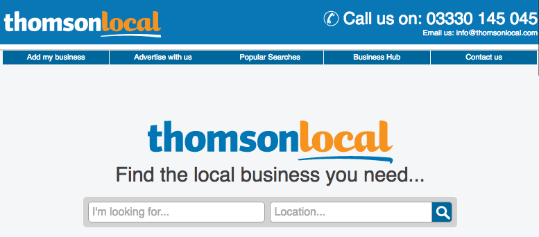 ThomsonLocal UK Business Listing Site