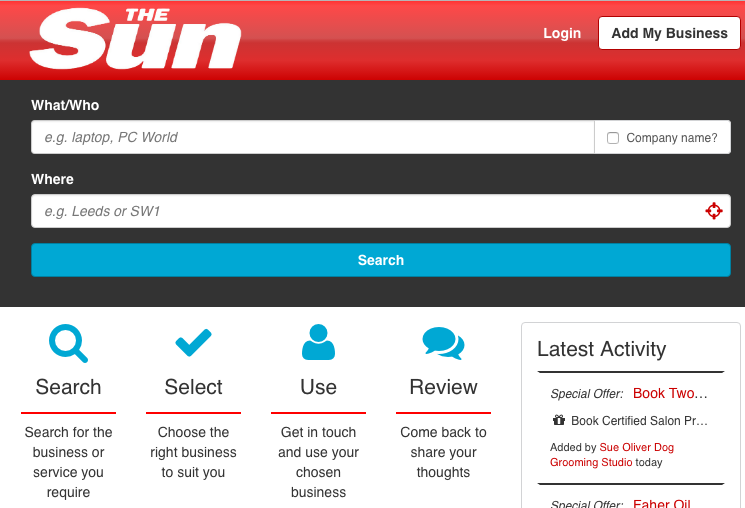 The Sun UK Business Directory