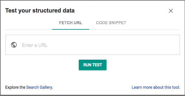 Structured data testing tool