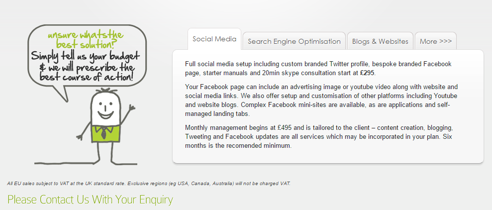 Sample Pricing Packages Provided By Digital Marketing Agency