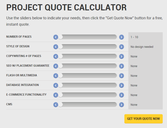 Project Quote Calculator