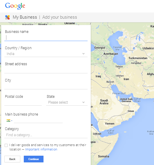Business Information Form On Google My Business