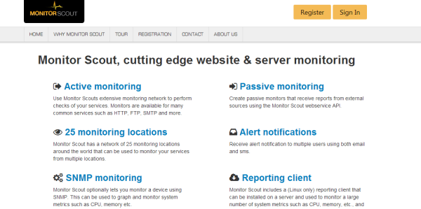 MonitorScout uptime monitoring tool