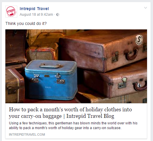 Intrepid Travel Engage with Fans