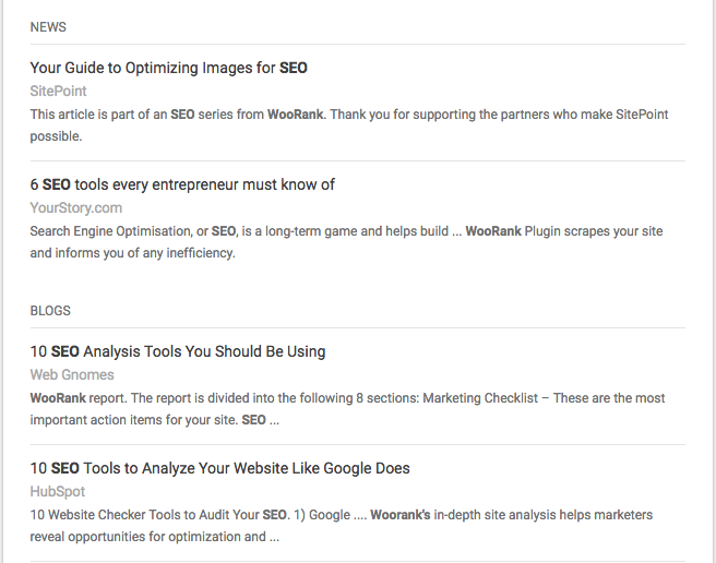 Google Alerts preview