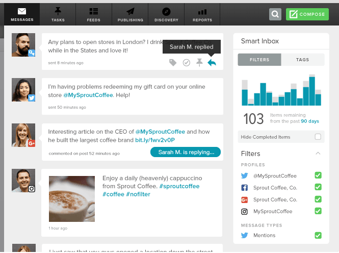 SproutSocial Social Media Management Tool