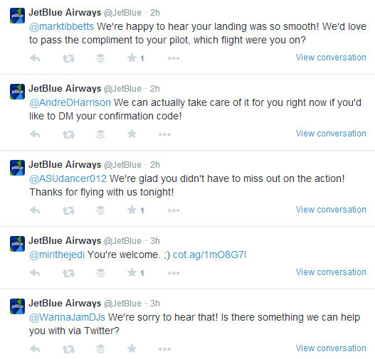 Jetblue Airways Twitter Engagement With Customers