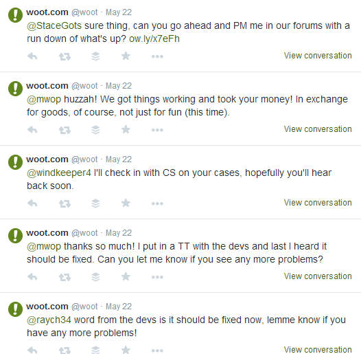 Woot Twitter Engagement With Customers
