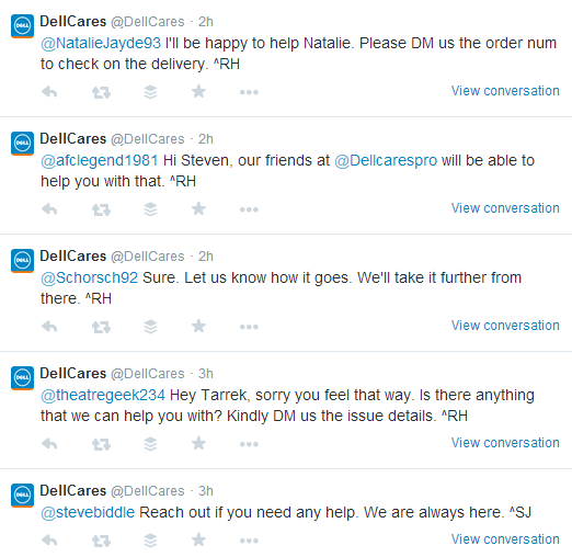 DellCares Twitter Engagement With Customers
