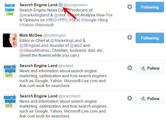 Example of multiple usernames of the same brand