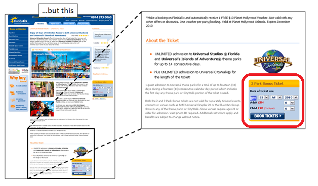 cta location above or below the fold
