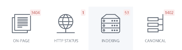 WooRank Site Crawl Indexing section