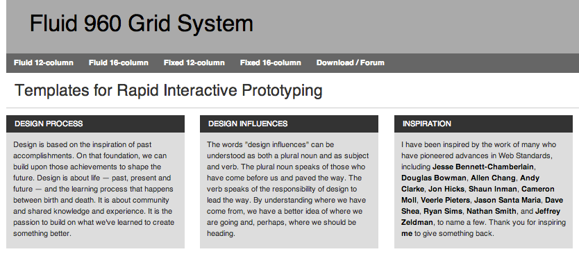 Fluid 960 for Responsive Web Design