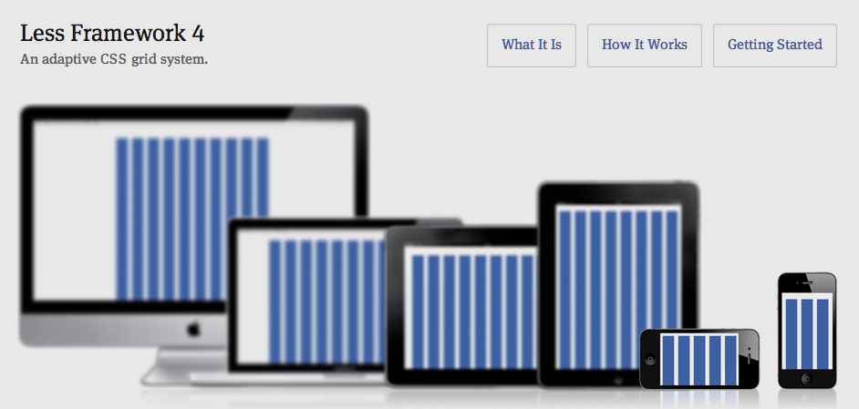 Less Framework for Responsive Website Design