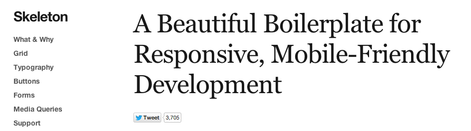 Skeleton for Responsive Web Design