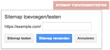 Sitemap toevoegen/testen