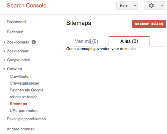 Sitemap testen