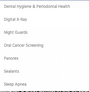 Dentist office preventive care keyword opportunities