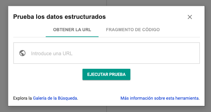Herramienta de prueba de datos estructurados de Google