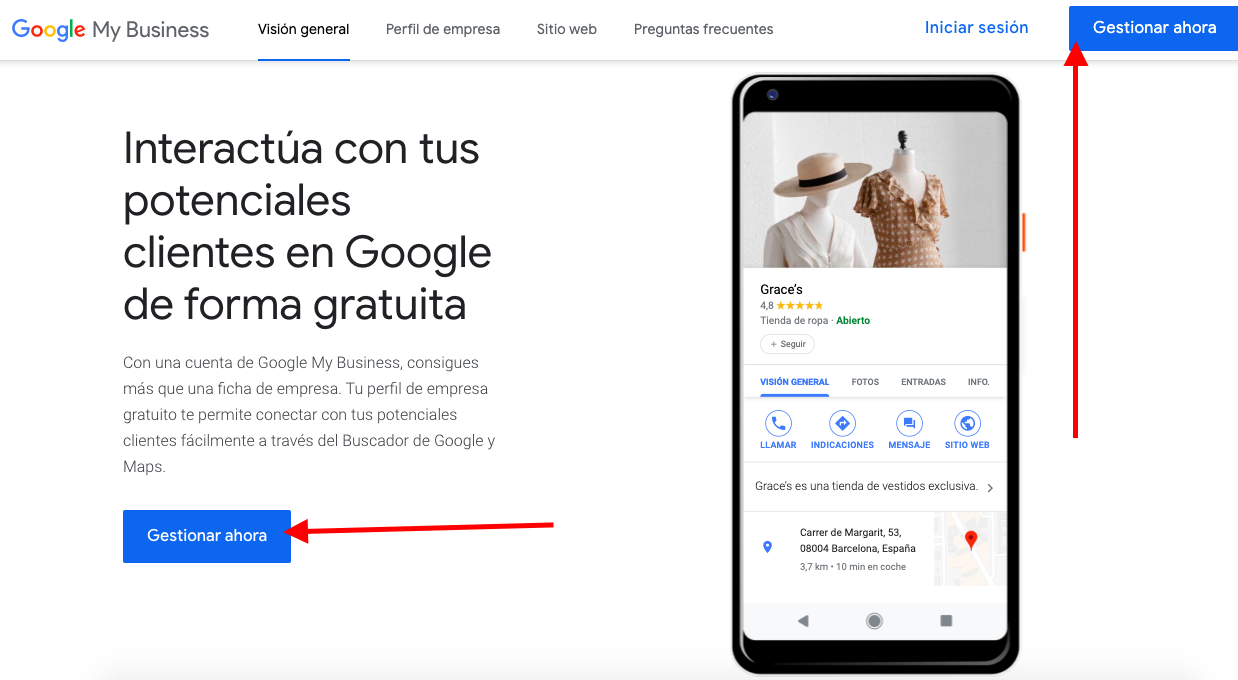 Comienza a gestionar tu Google My Business