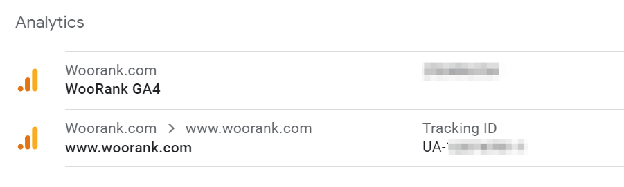Propiedades de Universal Analytics y GA4