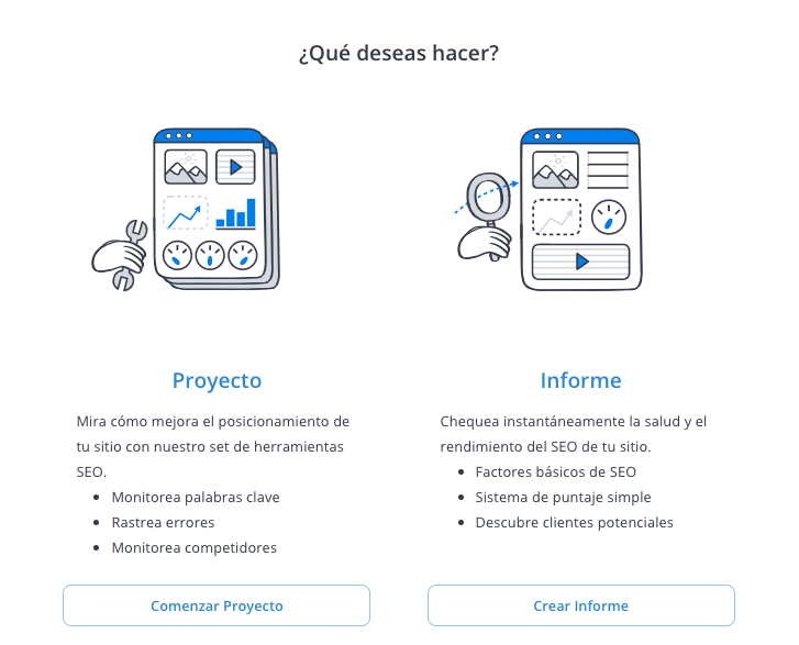 Creacion de informes de WooRank