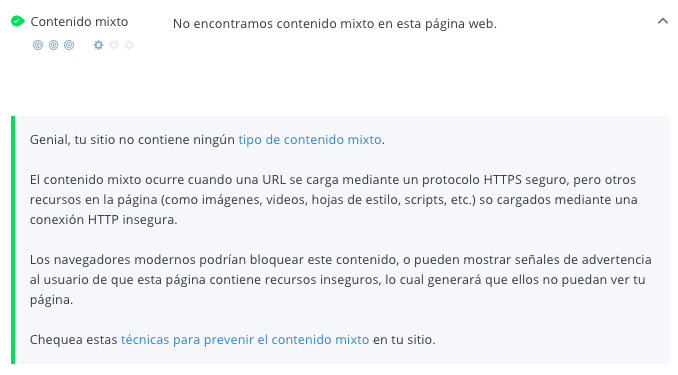 Criterio contenido mixto de WooRank